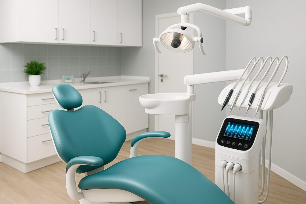 痛みを抑えた歯科治療のイメージ図