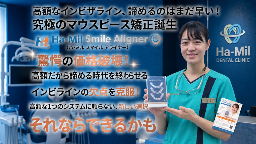 盛岡市でインビザラインを検討中の方へ|価格破壊のHa-Mil Smile Aligner